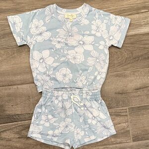 Jessica Simpson Blue and White Kids Matching Set